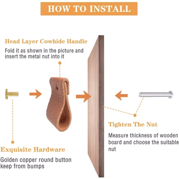 Hiili & Kaala - Leather Dresser Knobs - Picture 5 of 5